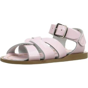 Salt Water Sandals Baby Girls Salt Water Original Flat Sandal, Shiny Pink, 7 Infant