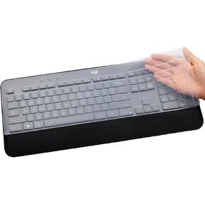 غطاء لوحة المفاتيح للوحة المفاتيح اللاسلكية Logitech MK545 MK540، واقي لوحة المفاتيح Logitech MK545، واقي لوحة المفاتيح Logitech MK540 فائق النحافة من السيليكون الشفاف للوحة المفاتيح