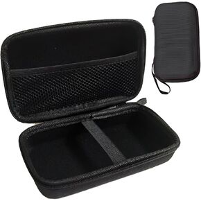 Hard Carrying Case EVA Shockproof Outdoor Travel Case Storage Bag Organizer Bag Protective Case Compatible with Garmin Xero C1 Pro Chronograph USB Cable (Black)