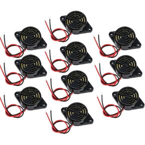 10PCS SFM-27 95DB High Decibel Alarm Siren DC 3-24V Electronic Buzzer Alarm Sounder Continuous Beep Alert Sound Module for Arduino