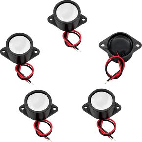 5PCS DC12V 2616 Active Piezoelectric Buzzer Sealed Waterproof Electronic Buzzer Alarm Sounder Continuous for DIY Electronic Equipment