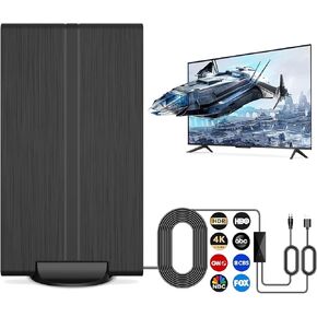 TV Antenna, TV Antenna Outdoor, Indoor, TV Antenna for Local Channels, Digital Antenna Long Range TV Antenna Supports 4K 1080p for Old TV and All TVs