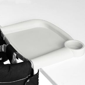 Fast Baby Dining Tray Compatible with Inglesina Fast Table Chair and for Chicco Fastlock Hook-on Chair-Soft Silicone Material Durable and Easy to Clean (Gray)