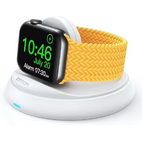 JOYROOM for Apple Watch Charger Stand,Portable Magnetic iwatch Charger with Charging Cord, Foldable Apple Watch Fast Charger Support Nightstand Mode,Compatible with Apple Watch S9-S2/SE/Ultra,White
