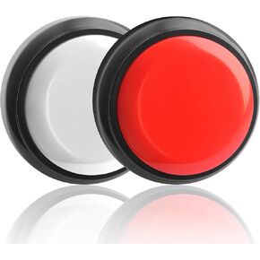 Talking Button Record & Playback Your Own Message 30 Second Custom Recordable Easy Sound Recorder Set of 2