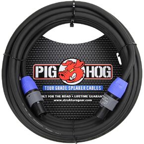 كابل مكبر الصوت Pig Hog PHSC50SPK عالي الأداء مقاس 14 مقاس 9.2 مم، 50 قدم