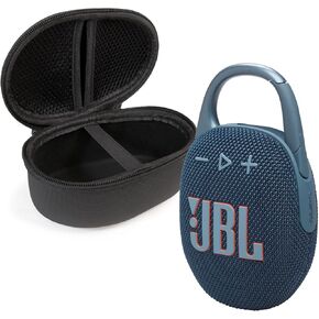 JBL Clip 5 Bluetooth Speaker and divvi! Protective Case - Black