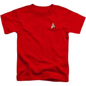 Star Trek Boys' Engineering Uniform Childrens T-Shirt Red
