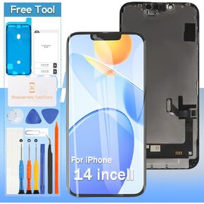 Incell for iPhone 14 Screen Replacement 6.1" A2649, A2881, A2884, A2883, A2882 Touch Screen Display digitizer Repair kit Assembly | Free Tools | Protective Film