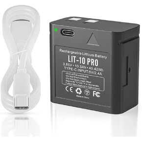 Replacement for LIT-10 Rechargeable Battery fit for Hunting Camera LINK-MICRO, CELL-LINK 10, LM2, Link-Micro-S-LTE, Cell-Link Cellular Trail Cameras