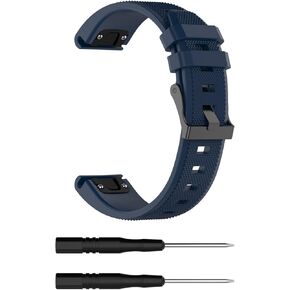 for Garmin Fenix 5/Fenix 6 Pro/Fenix 7/Forerunner 955/945/935/Approach S62/ Watch Bands 22mm Silicone Replacement Strap Wrist Band for Men Women