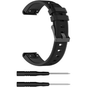 for Garmin Fenix 5/Fenix 6 Pro/Fenix 7/Forerunner 955/945/935/Approach S62/ Watch Bands 22mm Silicone Replacement Strap Wrist Band for Men Women