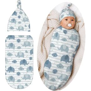 Christmas Buffalo Check Swaddle Blanket Hat Set For Boys Girls, Soft Red Black Buffalo Plaid Newborn Sleeping Sack Receiving Blanket Shower Gift