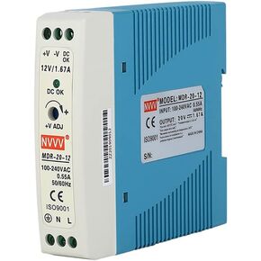 MDR-20-5 AC to DC DIN-Rail Power Supply 5V 3 Amp 15W