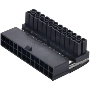 ChenYang ATX 24Pin Male to Female Motherboard Power 90 Degree Right Angled PSU Adapter Overmold Type