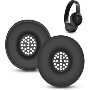Silicone Case Compatible with Beats Solo 4, Ear Pads Cover Protector Headband Cover, Anti-Scratch, Washable Protective Earpad Covers for Beats Solo 4 - Black