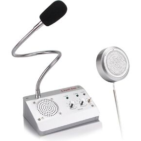 Window Intercom System,High Power Speaker,Microphone Speaker for Teller Window, Dual-Way Interphone for Bank,Hospital,Business,Office.