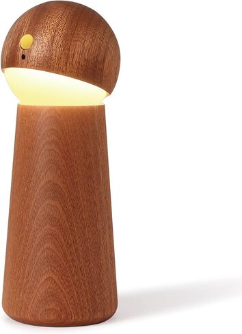 Intelligence Voice Activated Night Light,Three-Level Dimmable Touch Control Table Lights,Rechargeable Led Indoor Light for Kid in Living Room,Bedroom(Sapele in Kuwait
