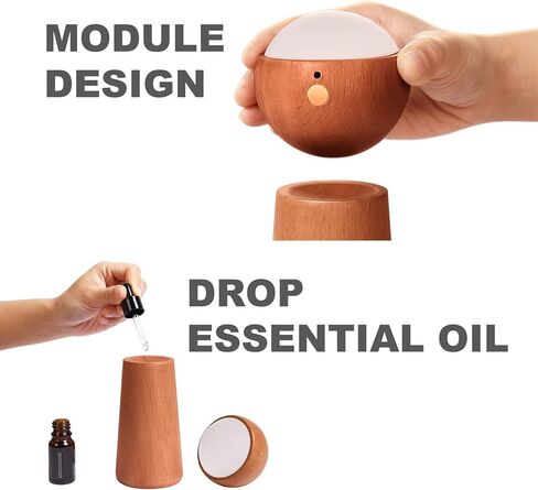 Intelligence Voice Activated Night Light,Three-Level Dimmable Touch Control Table Lights,Rechargeable Led Indoor Light for Kid in Living Room,Bedroom(Sapele in Kuwait