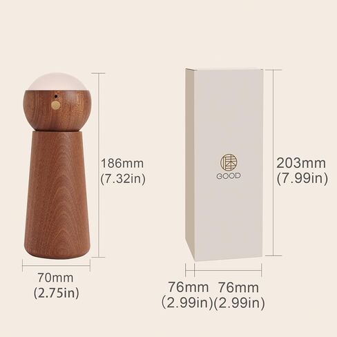 Intelligence Voice Activated Night Light,Three-Level Dimmable Touch Control Table Lights,Rechargeable Led Indoor Light for Kid in Living Room,Bedroom(Sapele in Kuwait