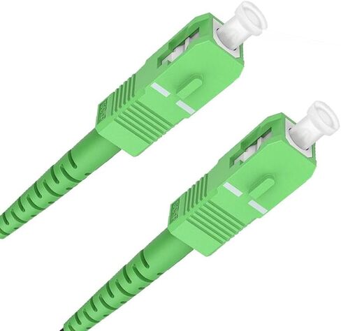 Elfcam® - 15m/49.2ft Armored Fiber Optic Cable for Outdoor and Indoor SC/APC to SC/APC Simplex Singlemode, Compatible with FTTH Cables, 15 Meters in Saudi Arabia