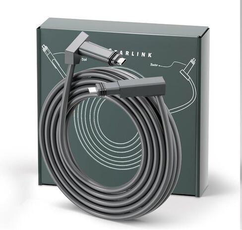 6.6FT Starlink Cable for Starlink V2 Connection, IP68 Waterproof Supports 1200M Protocol Replacement Cable Cord for Router (6.6FT/2M) in Saudi Arabia