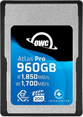 OWC 480GB Atlas Pro High Performance Cfexpress 4.0 Type A Memory Card Professional Grade, up to 1850MB/s Read and 1700MB/s Write Speed, Type A to Type B Adapter Included in Saudi Arabia