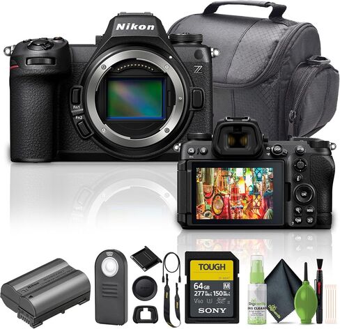 Nikon Z6III Mirrorless Camera (1890) Bundle with 64GB UHS-II SDXC Memory Card + Lens Cleaning Kit + Camara Bag +Wireless Remote Shutter Release (Renewed) in Saudi Arabia