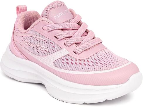 أحذية رياضية برباط من Nautica Kids للأولاد والبنات - أحذية مشي بنعل جيلي، أحذية جري رياضية مع تقنية كعب مبطن مكتنز (للأطفال الصغار/الأطفال الكبار) in Saudi Arabia