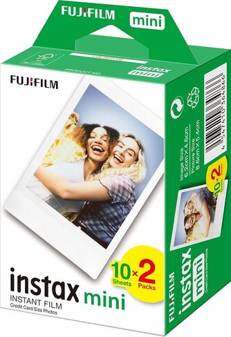 حزمة مزدوجة من فيلم Fujifilm INSTAX Mini Instant Film (أبيض) - الإصدار العالمي in Kuwait