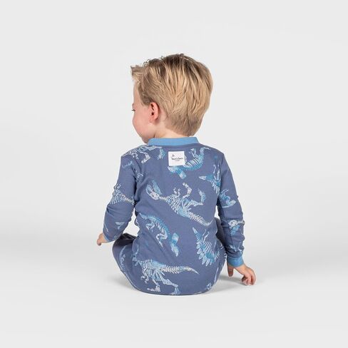 Burt's Bees Baby Baby Boys Sleepers, 100% Organic Cotton, One-piece PJs, Diagonal Zip Up Jumpsuit, Snug Fit Pajamas with Snap Tab in sizes 12, 18, and 24 Months in Saudi Arabia