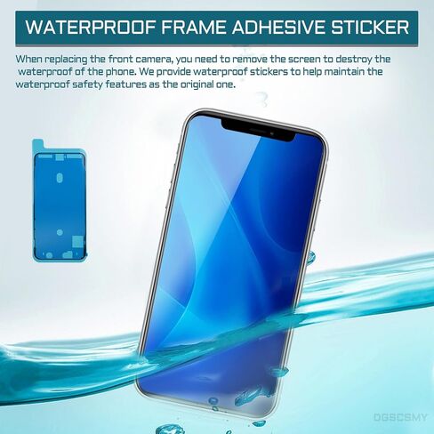 for iPhone 11 Pro Front Facing Camera Replacement Part Repair Kit 12MP 5.8" with OEM Lens Module Structured Light Receiver Transmitter Flex Cable Complete Fix Tools 11pro A2160 A2217 A2215 in Saudi Arabia