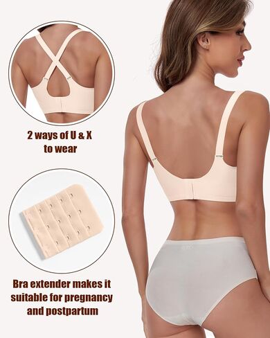 Nursing Bras for Breastfeeding and Pumping Maternity Nursing & Maternity Bras Seamless Wireless Padded Nursing Bra in Saudi Arabia