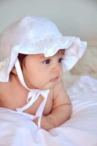 Baby Girls' UPF 50+ Double Ruffle Hat in Saudi Arabia