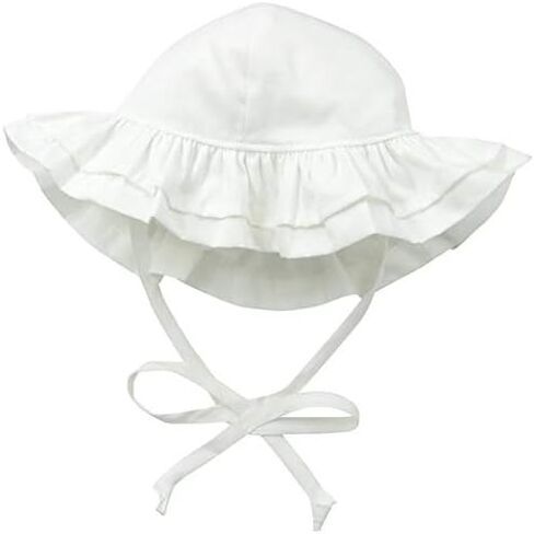 Baby Girls' UPF 50+ Double Ruffle Hat in Saudi Arabia