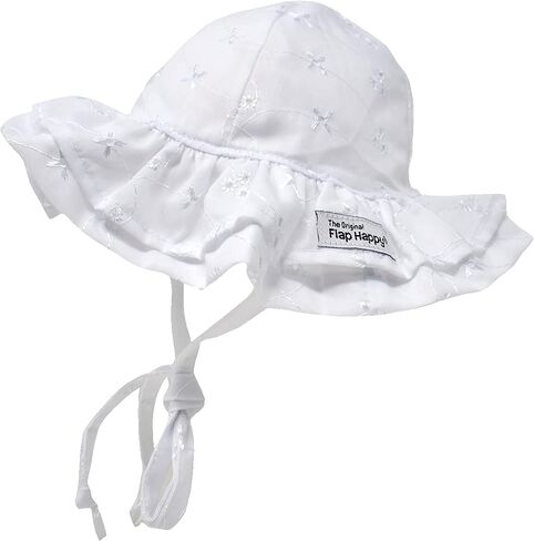 Baby Girls' UPF 50+ Double Ruffle Hat in Saudi Arabia