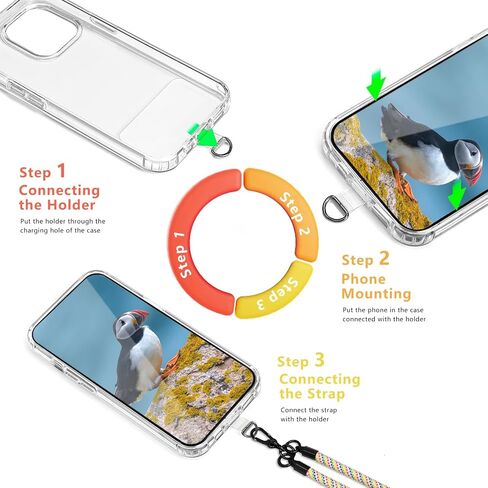 2X Universal Cell Phone Lanyard, Wrist Lanyard Strap, Adjustable Neck Strap Crossbody for iPhone/Samsung/Handbag/Bag/Purse/Keys, Black&White in Saudi Arabia