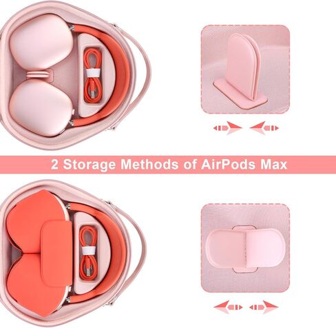 Smart Case for Apple AirPods Max Wireless Over-Ear Headphones, Hard Protective Case with Sleep Mode, Airpods Max Case, Extra Space fits Cable, Charger, Purple in Kuwait
