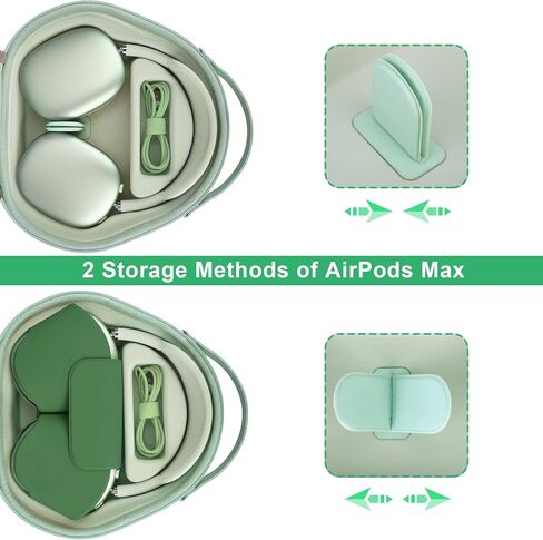 Smart Case for Apple AirPods Max Wireless Over-Ear Headphones, Hard Protective Case with Sleep Mode, Airpods Max Case, Extra Space fits Cable, Charger, Purple in Kuwait
