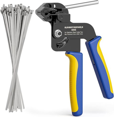 haisstronica Zip Tie Gun for Fastening and Cutting up to Metal Cable Ties,Stainless Steel Cable Tie Tool in Saudi Arabia
