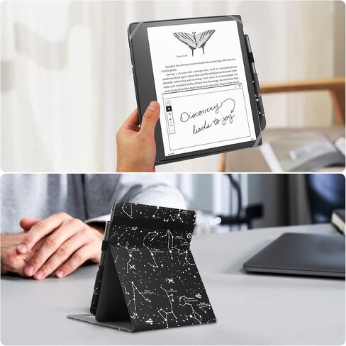 Universal Case for 10.2-inch Introducing Scribe 1st Generation 2022 Release / 10.3-inch Kobo Elipsa eReader 2021 Release Foldable Cover with Vertical Flip Stand Pen Holder - Green in Saudi Arabia