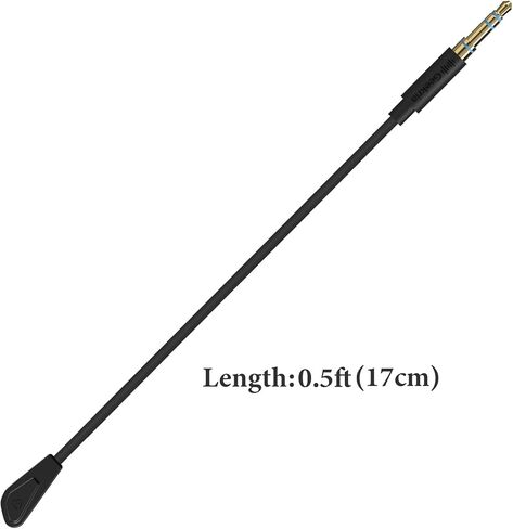 Geekria 3.5mm Detachable Boom Mic Replacement for Gaming Headset, Compatible with Turtle Beach Xbox One Stealth 400 420x 450 500p 520 Recon 50x 50p 50 60p Microphones (0.5ft / 17cm) in Saudi Arabia