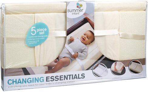 مجموعة مستلزمات تغيير الحفاضات من سمر إنفانت مكونة من 5 قطع - إكرو in Kuwait