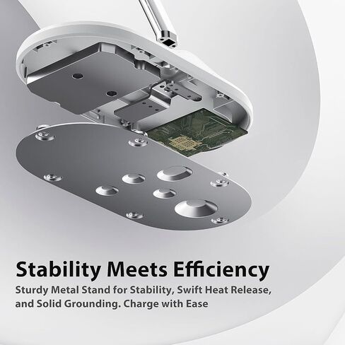 3-in-1 Wireless Charging Station for Apple Devices - Fast Charging Station for iPhone and Watch with MagSafe, Stable Charger Stand for iPhone 12-15 & iPhone 16 & iWatch & AirPods, Adapter Not Included in Saudi Arabia