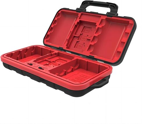 Camera Battery Case,Memory Card Case,Professional Water-Resistant Storage Box,for 2 LP-E6 Battery 2 CF Cards Or 2 XQD Cards 4 SD Cards 6 TF Cards for Canon EOS 5D Mark IV/III/II in Saudi Arabia