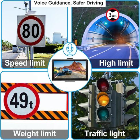 نظام تحديد المواقع العالمي (GPS) لمستكشف شاحنة السيارة - نظام الملاحة 7 بوصة، 2024 خرائط أمريكا/كندا/MX غير المتصلة بالإنترنت تحديث مجاني مدى الحياة، التوجيه الصوتي، تحذير كاميرا السرعة، شاشة لمس محمولة للسيارة RV GPS in Kuwait