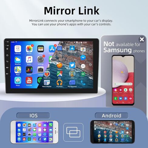 Android Car Stereo for Honda Accord 8th 2008 2009 2010 2011 2012 with GPS Navigation,podofo 10.1 Inch Touch Screen Android Car Radio Support Mirror Link Bluetooth WiFi FM/RDS+Backup Camera in Saudi Arabia