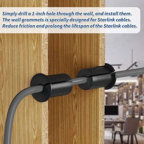 Starlink Wall Grommets, Starlink Cable Routing Kit for Wall Hole, Starlink Ethernet Cable Through Wall Hole Cover (2PCS) in Saudi Arabia