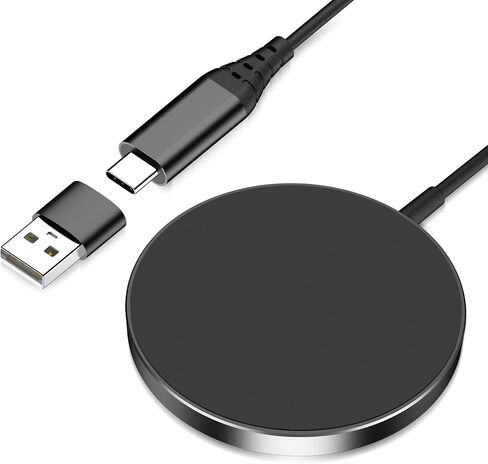 Magnetic Charging Pad for iPhone 15/14/13/12, Magnetic Wireless Charger Compatible with iPhone 15/14/13/12 Pro/Max/Plus/Mini, Fast Charging Station for AirPods 3 Pro 2 in Saudi Arabia