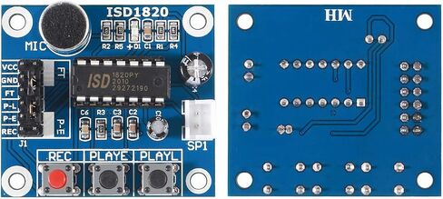 AITRIP 5 pcs ISD1820 Sound Voice Recording Playback Module Sound Recorder Board with Microphone Audio Loudspeaker in Saudi Arabia